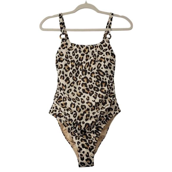 Spell & The Gypsy Collective Bodhi One Piece Leopard Print‎ Swimsuit Sz S Beachy - Picture 5 of 9